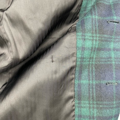 Tommy Hilfiger Men's Plaid Sport Coat Wool Blazer - Blue Green Large 40R - Picture 8 of 14