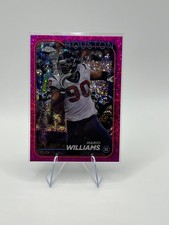 Mario Williams 2024 Topps Chrome Pink Speckle Refractor #/399 Houston Texans