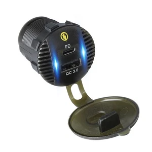 12V USB Socket chargeur de voiture QC 3.0 Type C PD Adaptateur de charge rapide pour RV Camion