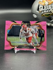 Chris Jones 2025 Panini Select - Field Level #409 Pink Glitter Prizm 15/15 (HAGS