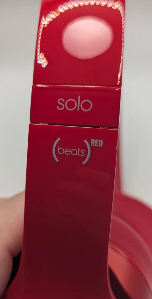 Lot Of 2 Beats by Dr Dre Solo HD Wire Headphones  Pink White Test Bad R. Speaker - Image 4 of 4