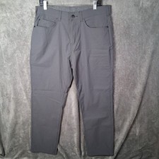 Members Mark Denali Straight Fit Pants Men 34x30 Charcoal Gray Stretchable