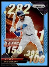 2020 Panini Prizm Numbers Game Blue Kris Bryant Chicago Cubs #NG-2
