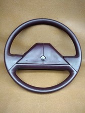 1988 Dodge Grand Caravan Burgundy Steering Wheel & Horn Pad Button 2-Spoke OEM