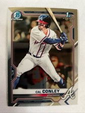 2021 Bowman Chrome Draft CAL CONLEY 1st Bowman Card RC Atlanta BRAVES #BDC-70