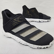 Adidas Harden B/E 3 J Basketball Shoes EH1986 Black White Gold Kids Size 6.5