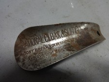 Antique Vintage Shoe Horn National Cloak and Suit Co. Steel Collectible