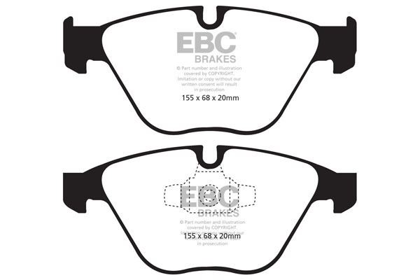 EBC DP21512 BRAKE PAD SET DISC BRAKE Front