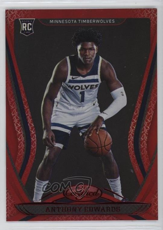 2020-21 Certified Mirror Red Anthony Edwards #200 Rookie RC 6fs