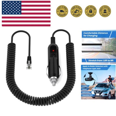Radar Detector Power Cord for Escort, Passport, Valentine One, Uniden R3/R7/R...