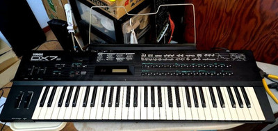 YAMAHA DX7s Vintage FM Synth Keyboard mit ROM Case Musik Rest aus Japan
