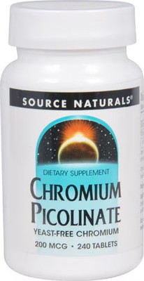 2 X Source Naturals Chromium Picolinate -- 200 mcg - 240 Tablets