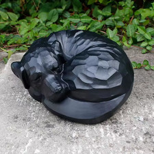 Sleeping Dog Pet Urn Ash Urns for Pets Burial Sculpture Organizer Keepsake Case