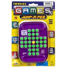 Ja-Ru Travel Games Jump-A-Peg Pocket Puzzle Game New