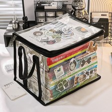 Transparent Comic Book Storage Bag Stackable Collection Container  Student