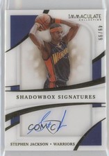 2020-21 Panini Immaculate Shadowbox Signatures 49/99 Stephen Jackson Auto 0l1u