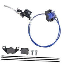 Rear Hydraulic Disc Brake System Caliper ATV Quad Hand Brake Assembly Blue