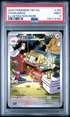 2024 POKEMON TEF EN-TEMPORAL FORCES ILLUSTRATION RARE #169 CHARJABUG PSA 9