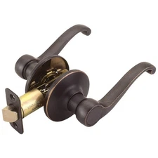 Scroll Passage Door Lever for Hall and Closet Oil Rubbed Bronze Finish