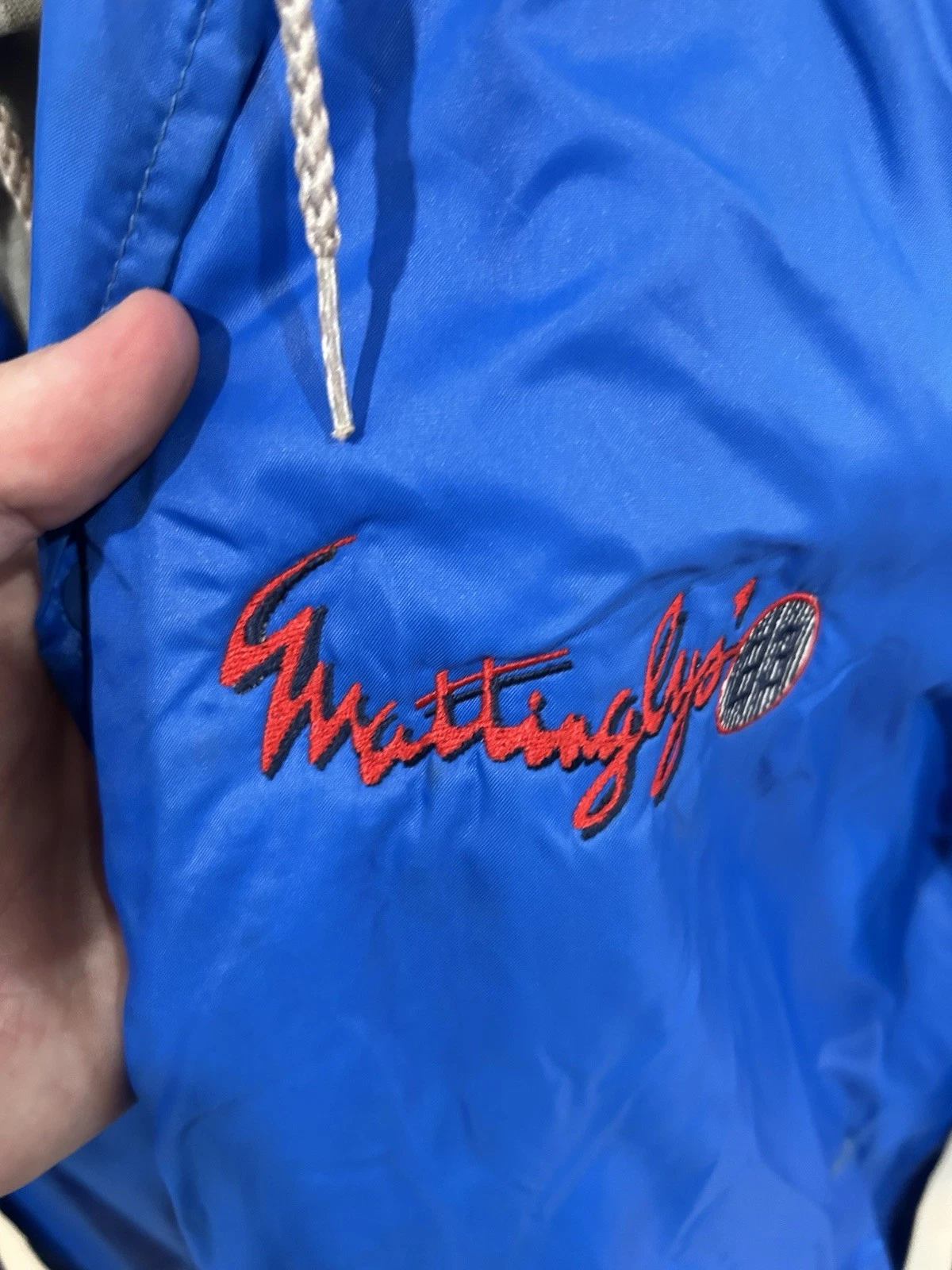 Vtg 90s Don MattinglyJacket Adult XL Made in USA Varsity All Star 23 Made By MBA - product detail image 2