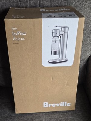 Breville InFizz Aqua BCA600 Sparkling Water Carbonator New