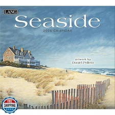 Lang Companies, Seaside 2026 Wall Calendar by Daniel Pollera, 13.4'' X 12'', 