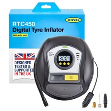 RING TYREINFLATE 450 Digital Tyre Inflator Air Compressor One Size, RTC450 