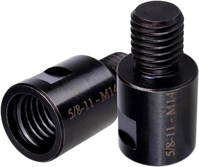 2Pcs Angle Grinder Converter Adapters 5/8''-11 Female to M14/M10 Male, Attachm...