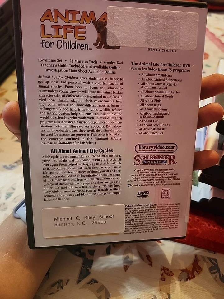 (12) Schlessinger Life Science All About Animal, Retile, Fish,Bugs, Dinosaurs... Foto 3 de 4