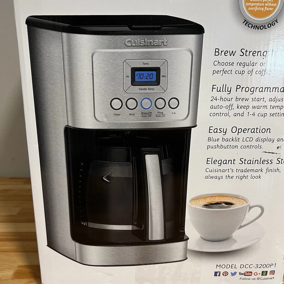 Cuisinart DCC-3200 PerfecTemp 14-Cup Programmable Coffeemaker - NEW  - FREE SHIP - Image 2 of 4