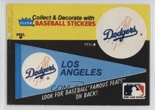 1986 Fleer Los Angeles Dodgers Pennant Lloyd Waner HOF 11o1