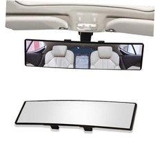 Car Interior Rear View Mirror, Panoramic Rearview Mirror, 300mm Convex Mirror,