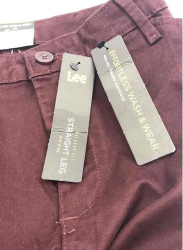 Lee Womens Cranberry Relaxed Fit Mid Rise Denim Straight Leg Jeans Size 10 - Picture 4 of 6