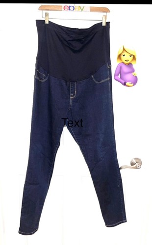 🤰🏼 Liz Lange Pregnancy Maternity Jeans Denim Pants Stretch L - 第 1/10 張圖片