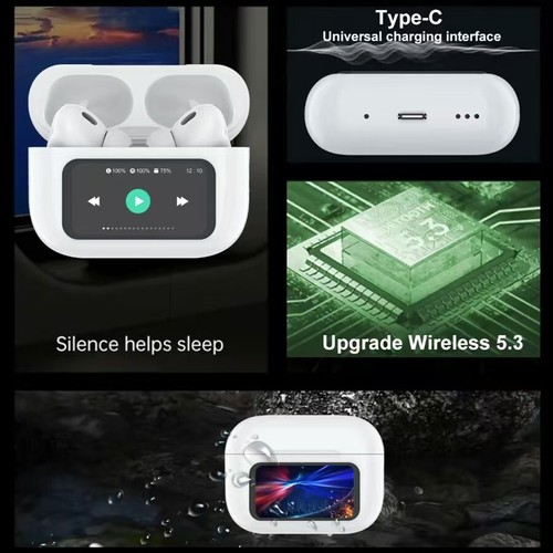 Ture Wireless Earphones, Upgraded Smart Case Earbuds, Active Noise Cancelling He - Picture 5 of 13