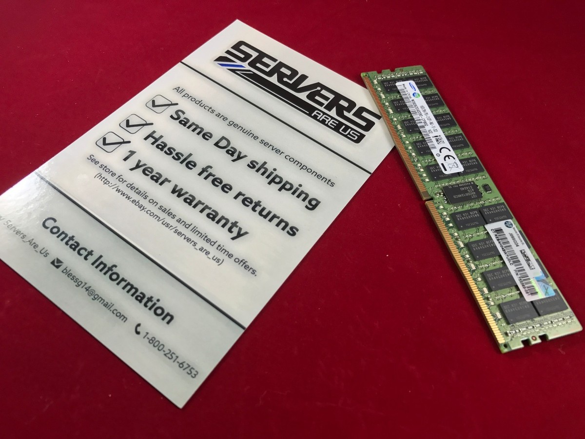 HP 16GB DDR4-2133 RDIMM Server Memory - 288-Pin, ECC Registered, 1.2V (Recertified)