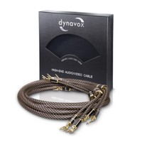 Dynavox Black Line High-End Hifi Lautsprecherkabel 2X2M Mit Bananenstecker
