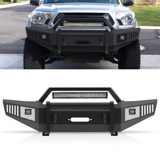 New Steel Front Winch Bumper W Led Lights Fit For Toyota Tacoma 2005- 2014 2015 New Steel Front Winch Bumper W Led Lights Fit For Toyota Tacoma 2005- 2014 2015