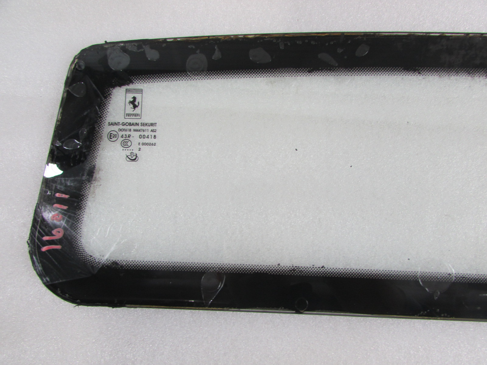 Ferrari 458 Italia, Cabin Window, Back Glass,Used, P/N 81784500