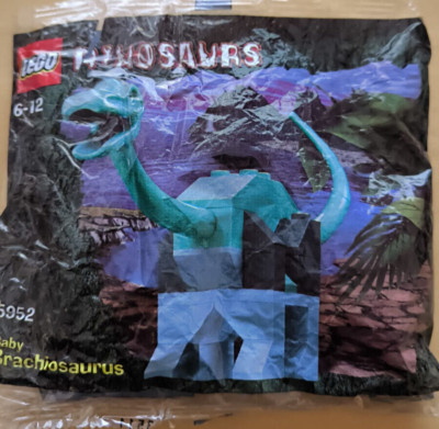   1-2-3 STEINE   Lego Dinosaurier 5952   Baby Brachiosaurus Polybag   NEU