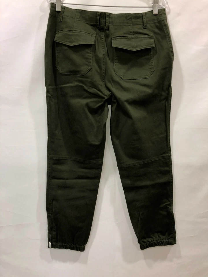 Pantalones al Tobillo Lisa Rinna Collection Petite Parte Inferior con Bandas Bosque Noche Talla 4P QVC Foto 2 de 2