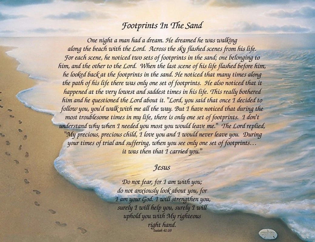 Footprints In The Sand Printable