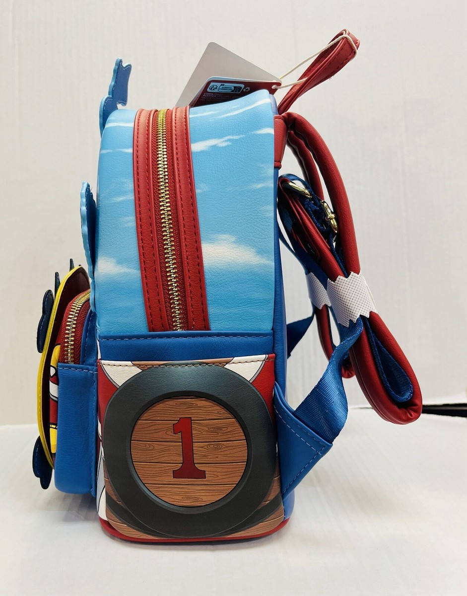 Loungefly Mini Zaino One Piece A Forma Di Bussola - Ufficiale TOEI - Ecopelle, Dettagli In Corda E Metallo - 3