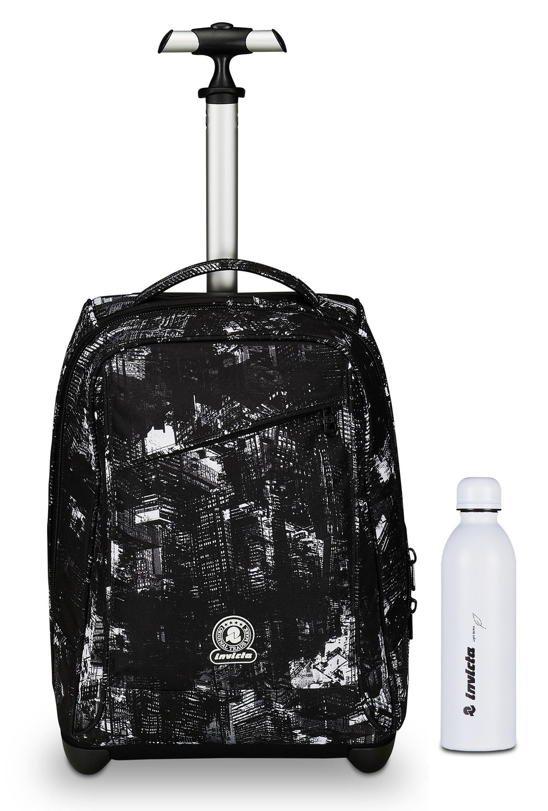 Invicta Trolley Scuola Benin Fantasy + Borraccia Termica