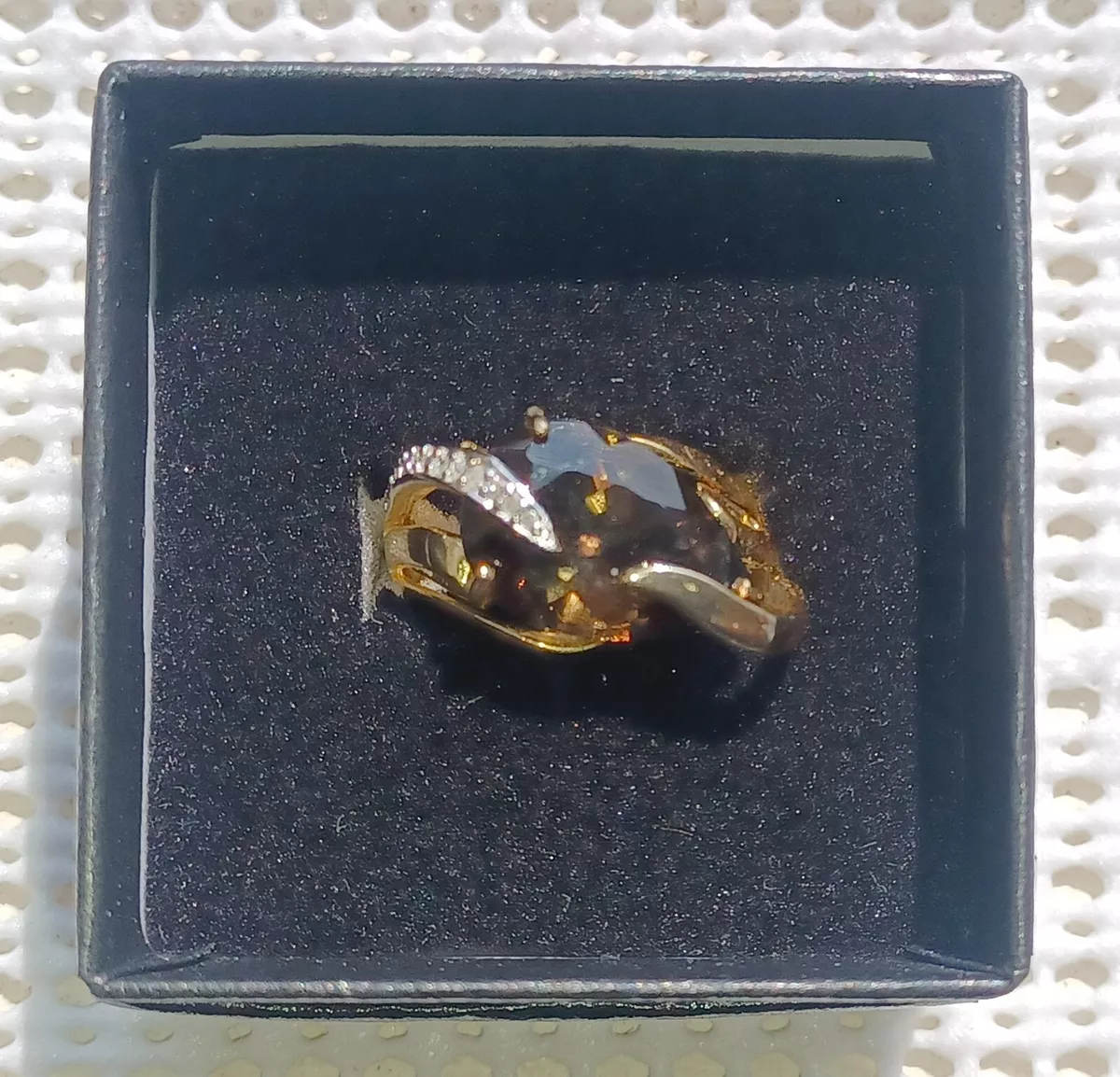 Daliglio Womens 14K Gold on Sterling Silver Quartz Size 7 Ring eBay