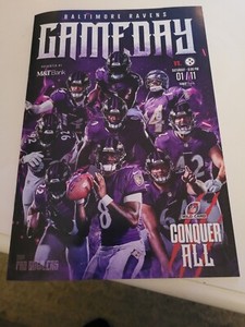 Pittsburgh STEELERS at Baltimore RAVENS 01/11/2025 GAMEDAY Program Wild Card NFL
