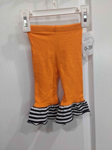 Bonnie Jean Bebé Niñas Gato Negro Halloween Rayas Naranja Leggings Set - Imagen 8 de 12