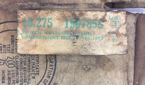 1950-1953 Buick Headlight Switch. New Old Stock. - Bild 2 von 5