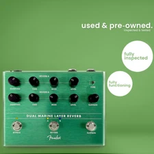 Fender Dual Marine Layer Reverb Guitar Effects Pedal | Used