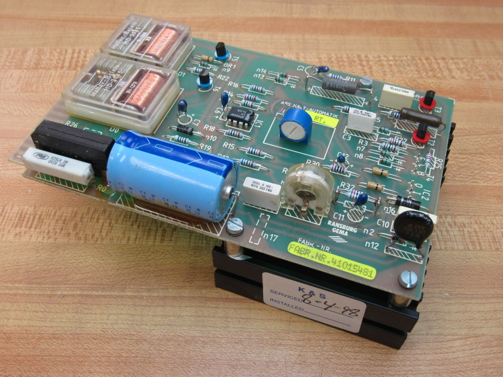 グラトリ/ラントリ24-25 NUMBER board v/dc 152 Ransburg 106440 Circuit Board Stamp Id: GEB1825 | eBay